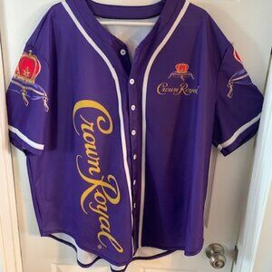 CROWN ROYAL  mens baseball shirt